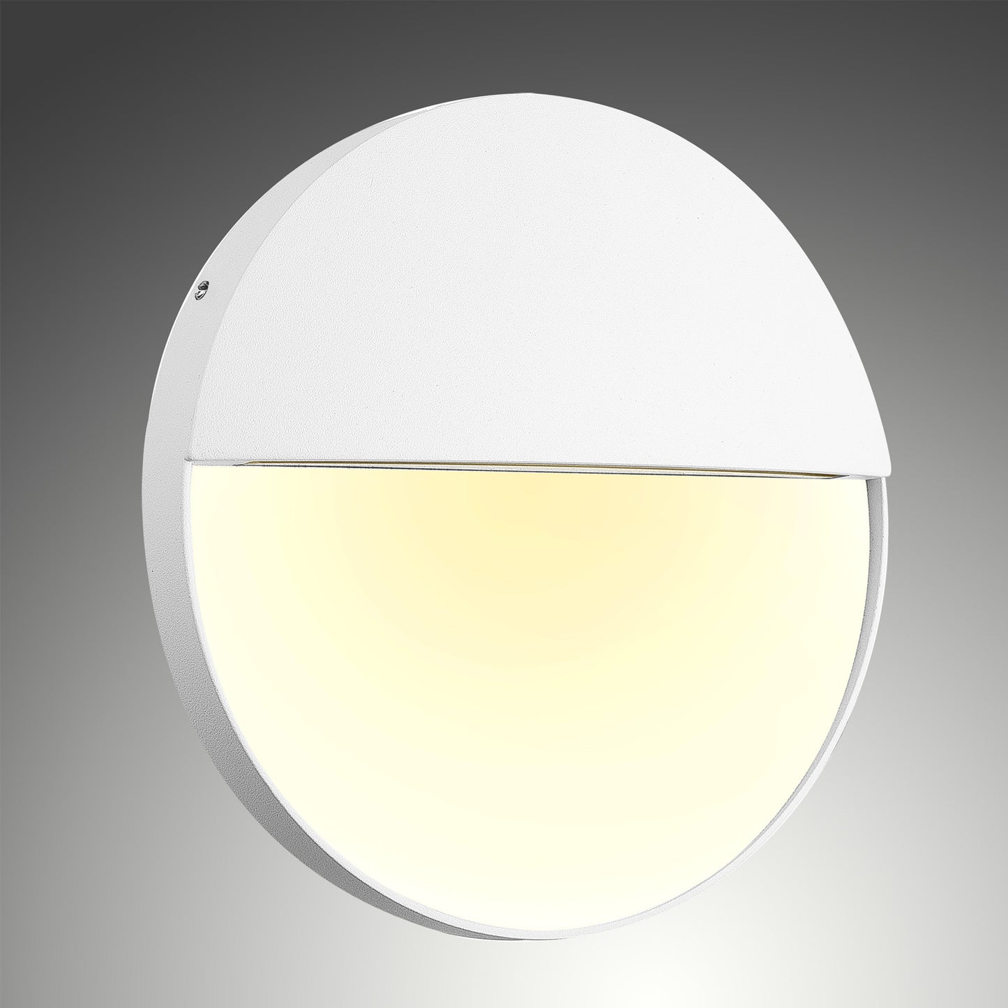 Baker Wall Lamp Large Round, 6W LED, 3000K, 275m, IP54, Sand White, 3yrs Warranty by Mantra