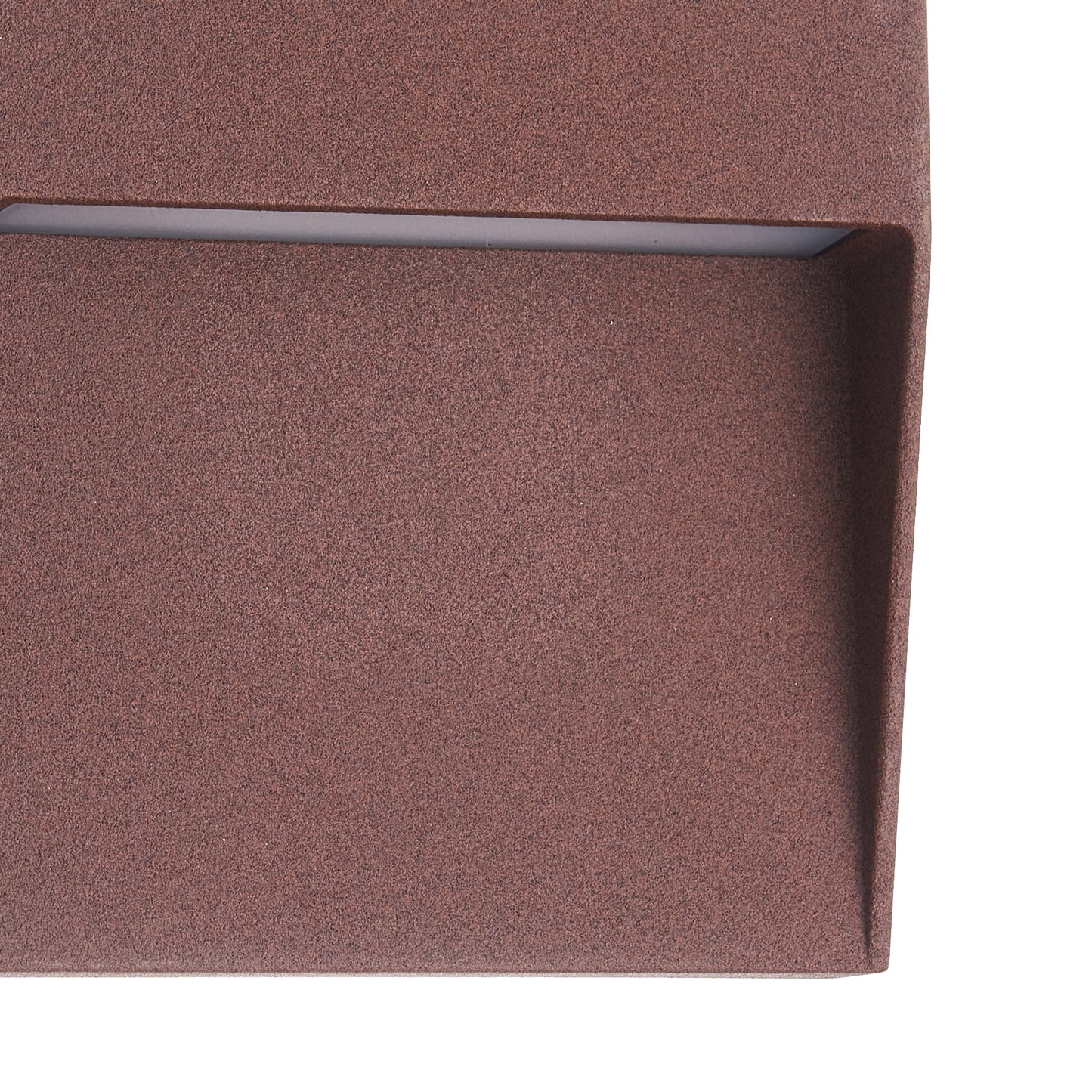 Baker Wall Lamp Small Square, 3W LED, 3000K, 210lm, IP54, Rust Brown, 3yrs Warranty by Mantra