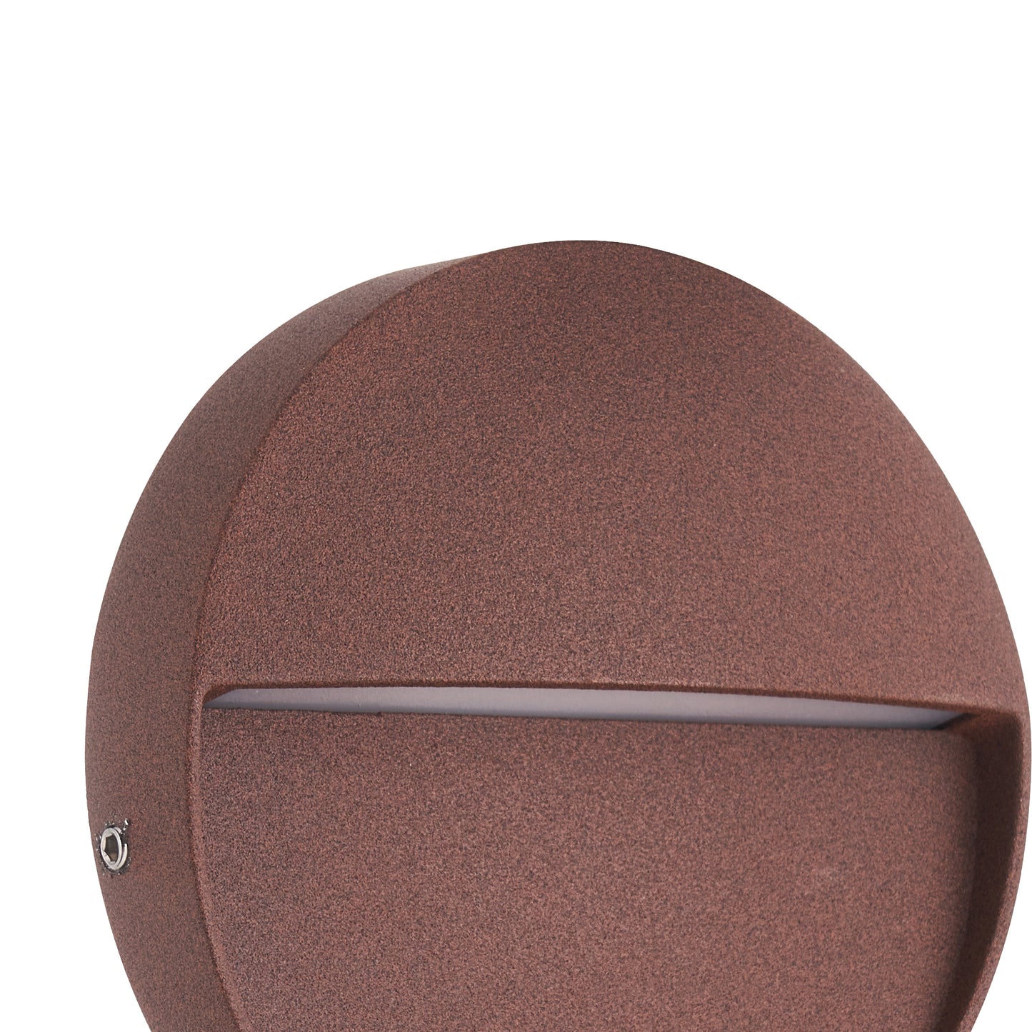 Baker Wall Lamp Small Round, 3W LED, 3000K, 210lm, IP54, Rust Brown, 3yrs Warranty by Mantra