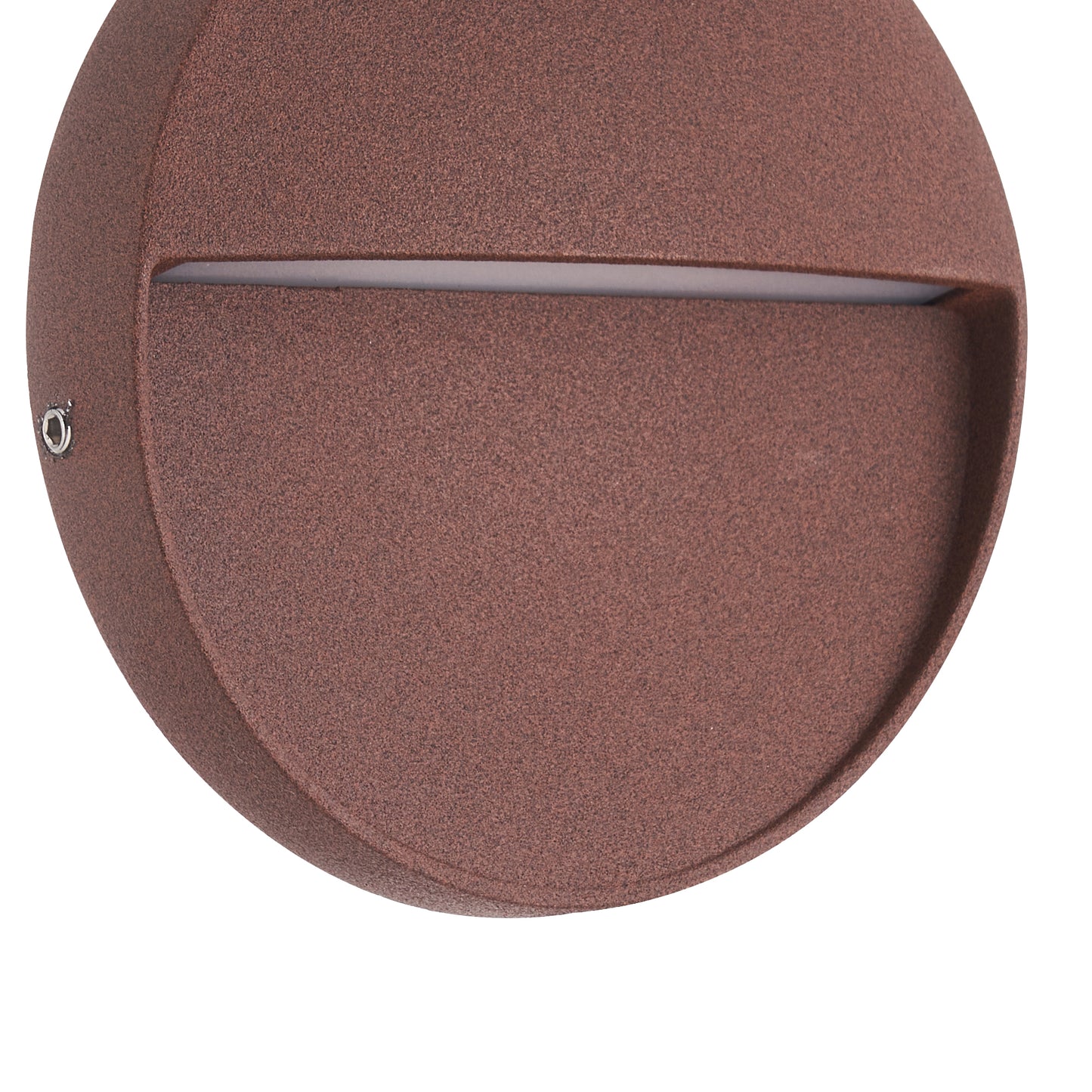 Baker Wall Lamp Small Round, 3W LED, 3000K, 210lm, IP54, Rust Brown, 3yrs Warranty by Mantra