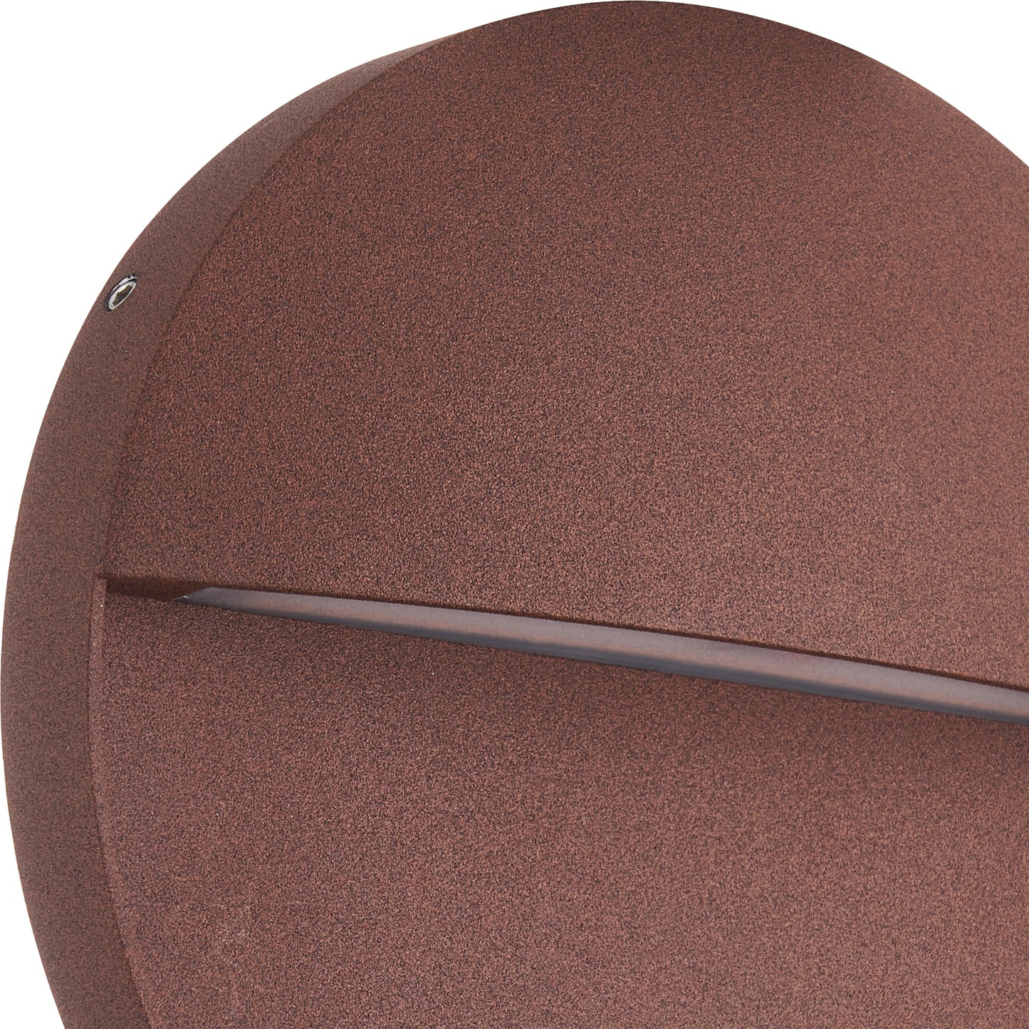 Baker Wall Lamp Large Round, 6W LED, 3000K, 420lm, IP54, Rust Brown, 3yrs Warranty by Mantra