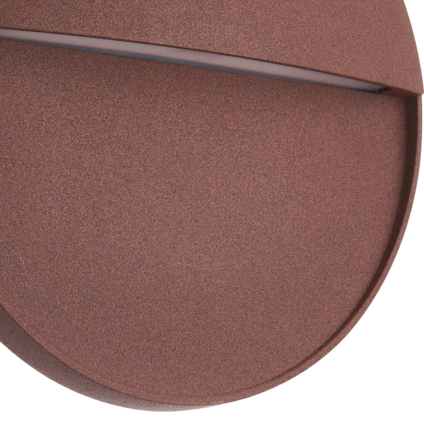 Baker Wall Lamp Large Round, 6W LED, 3000K, 420lm, IP54, Rust Brown, 3yrs Warranty by Mantra