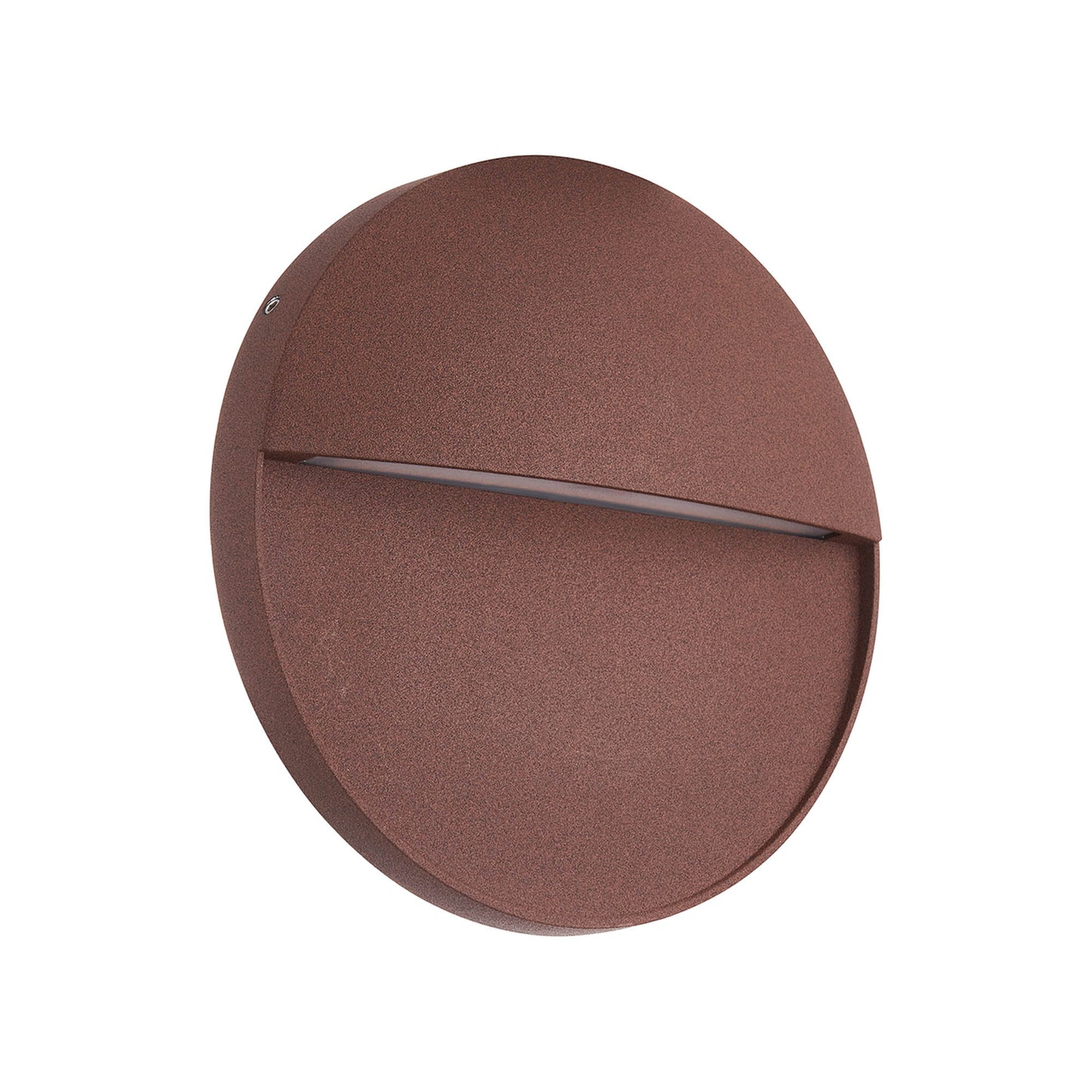 Baker Wall Lamp Large Round, 6W LED, 3000K, 420lm, IP54, Rust Brown, 3yrs Warranty by Mantra