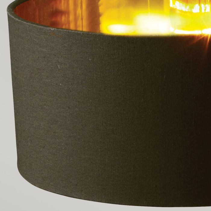 Balance 1 Light Table Lamp - Black / Polished Brass with Black Shade