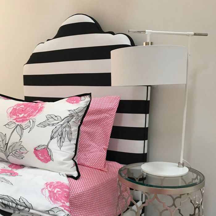 Balance 1 Light Table Lamp - White / Polished Nickel with White Shade