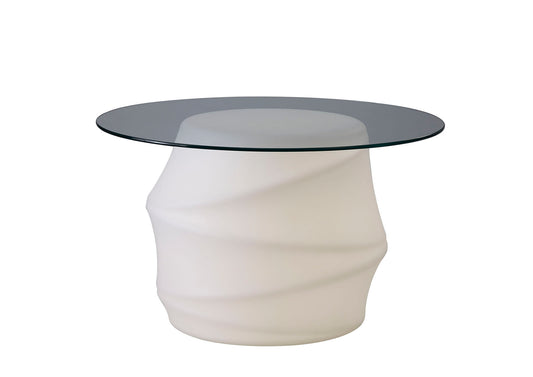 Bambu Table 2 Light E27 Outdoor IP65, Opal White/Clear Glass by Mantra