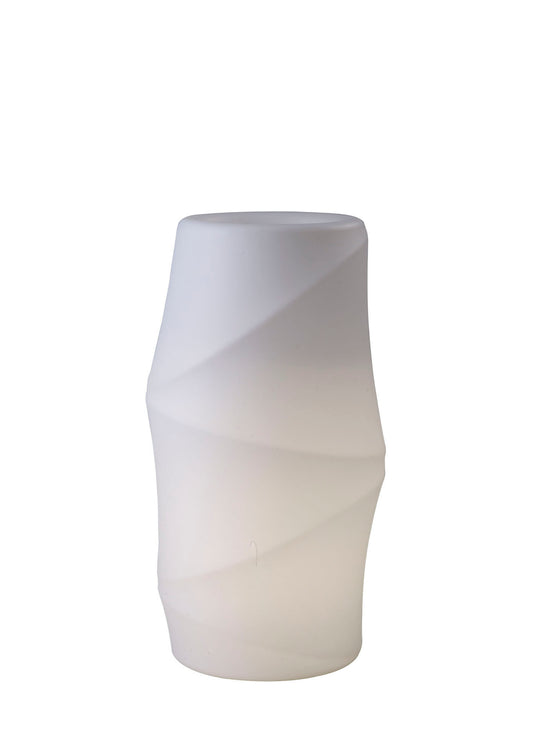 Bambu Tall Pot 2 Light E27 Outdoor IP65, Opal White by Mantra
