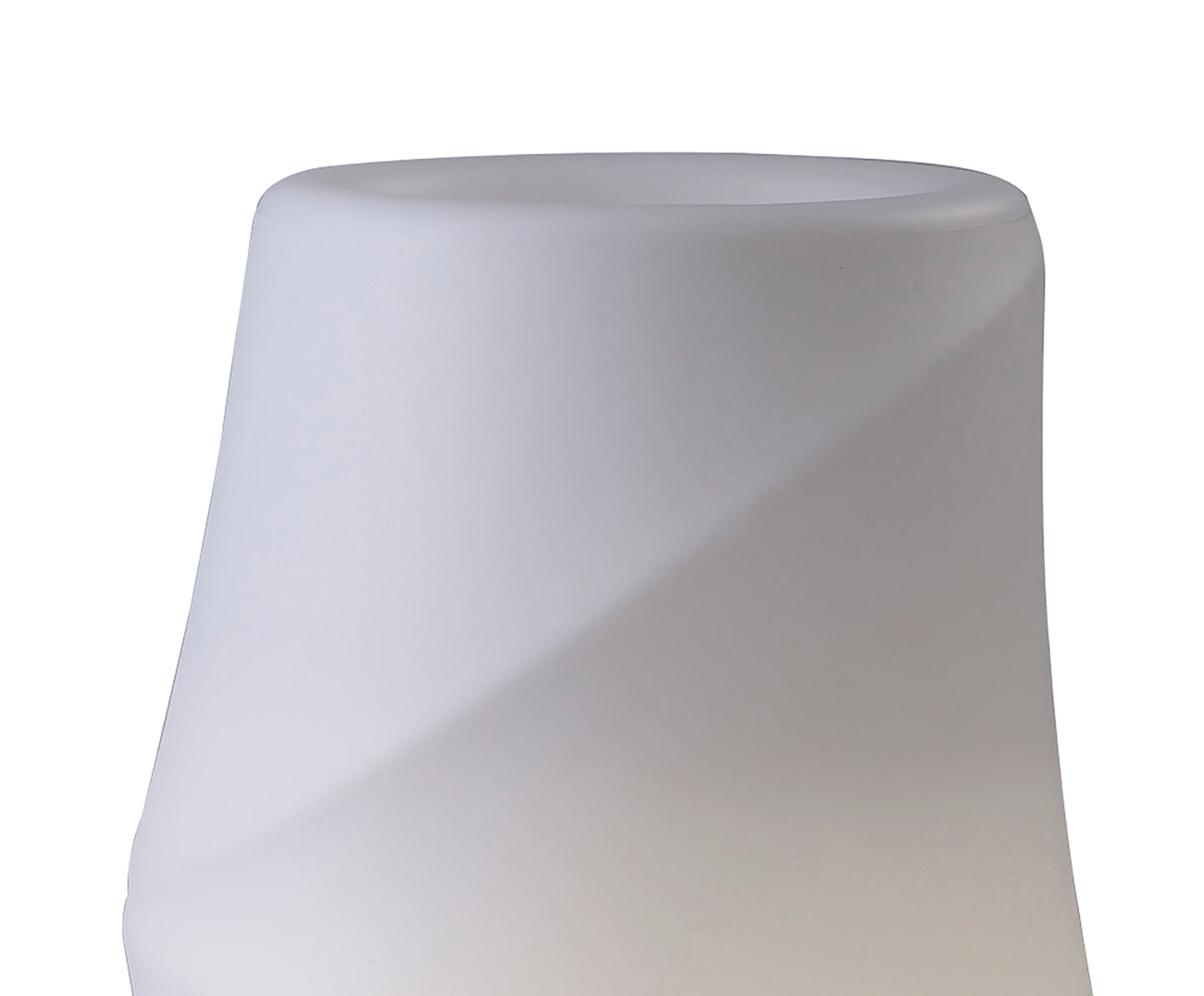 Bambu Tall Pot No Light Outdoor, Opal White by Mantra