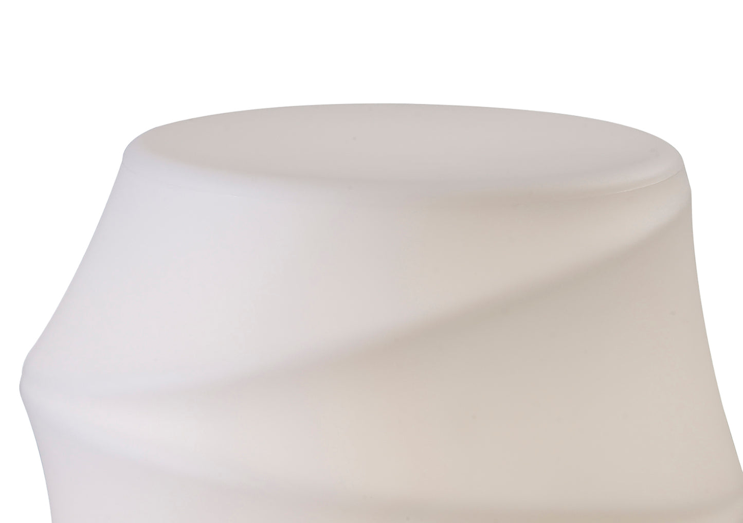 Bambu Stool 1 Light E27 Outdoor IP65, Opal White by Mantra
