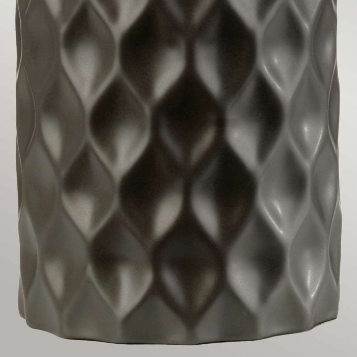 Barbican 1 Light Table Lamp - Graphite with Silver Shade