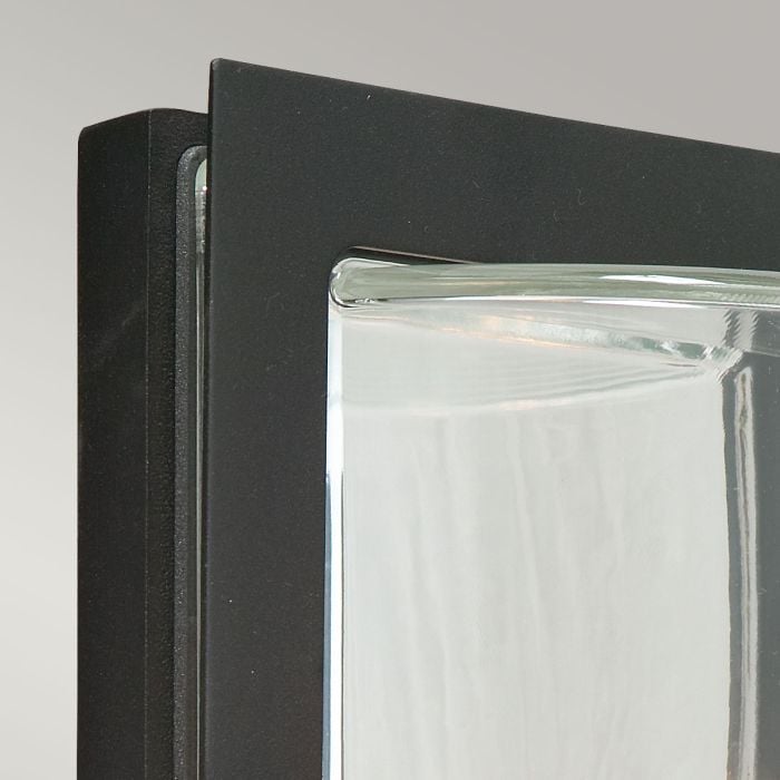 Basel 1 Light Wall Lantern - Black With Clear Glass