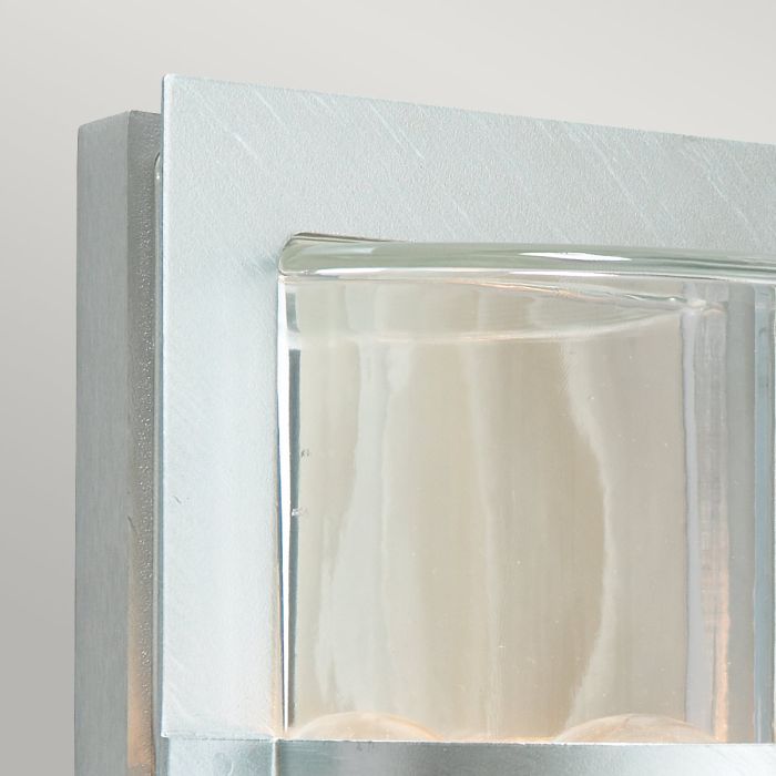 Basel 1 Light Wall Lantern - Galvanised With Clear Glass