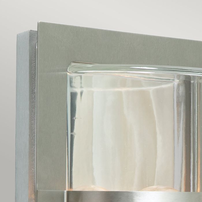 Basel 1 Light Wall Lantern - Stainless Steel With Clear Glass