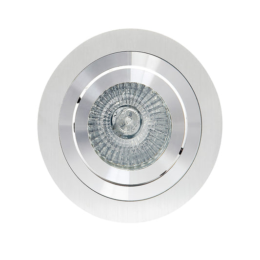 Basico GU10 Swivel Downlight 9.2cm Round 1 x GU10 Max 50W Aluminium, Cut Out: 80mm, Lampholder Included by Mantra