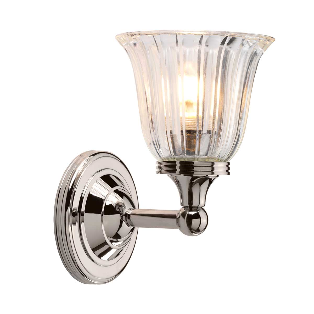 Austen 1 Light Wall Light – Polished Nickel