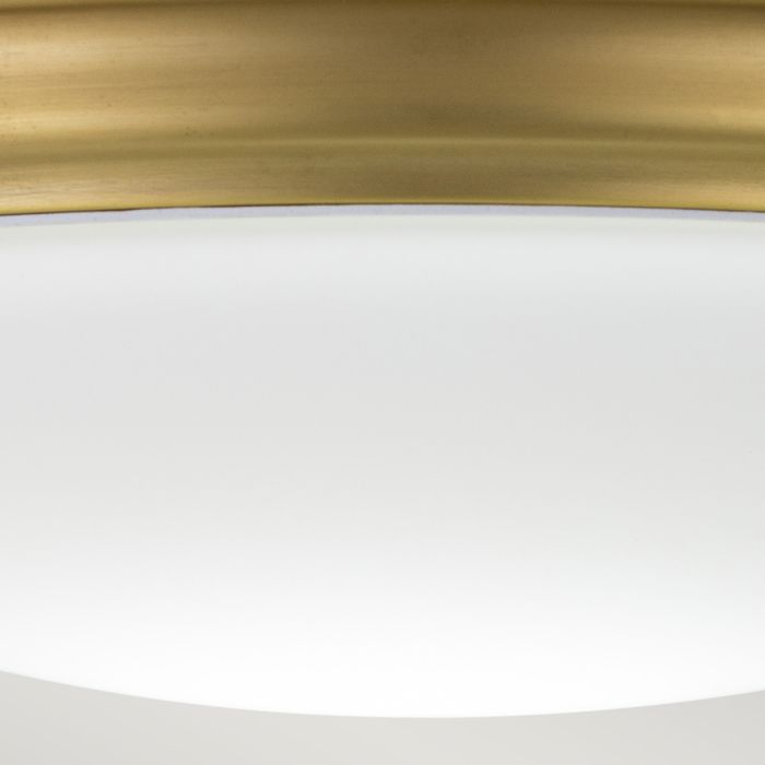 Brompton 1 Light Flush - Brushed Brass