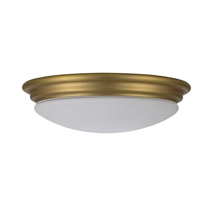 Brompton 1 Light Flush - Brushed Brass