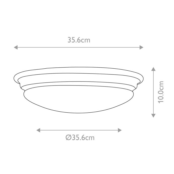 Brompton 1 Light Flush - Brushed Brass