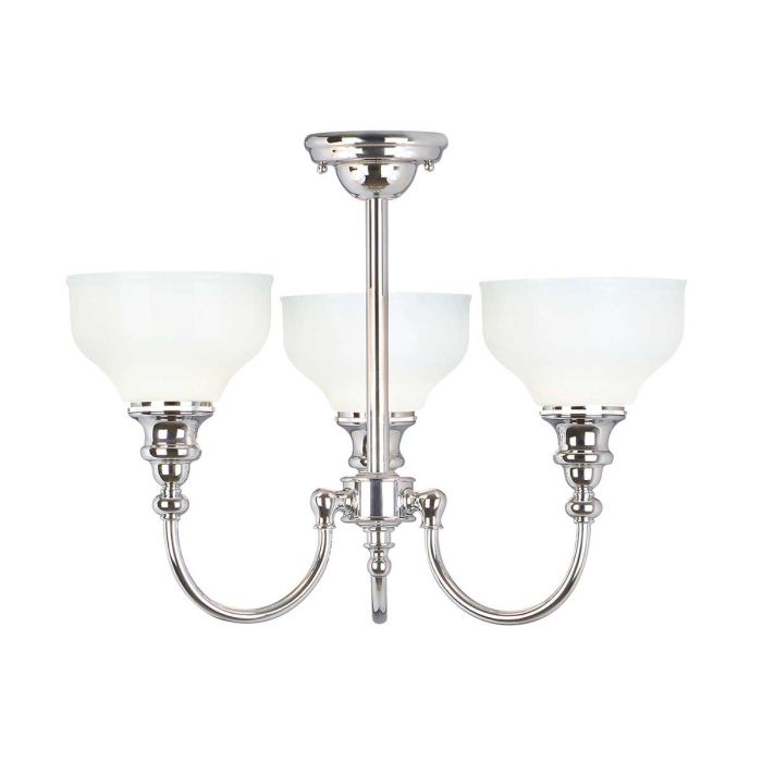 Cheadle 3 Light Semi-Flush - Polished Chrome