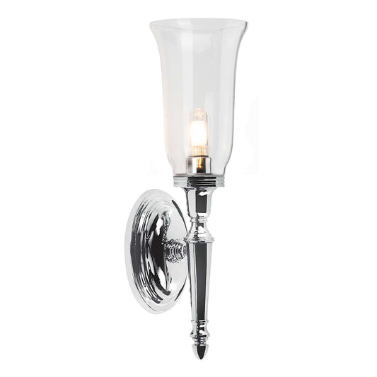 Dryden 1 Light Tall Wall Light – Polished Chrome