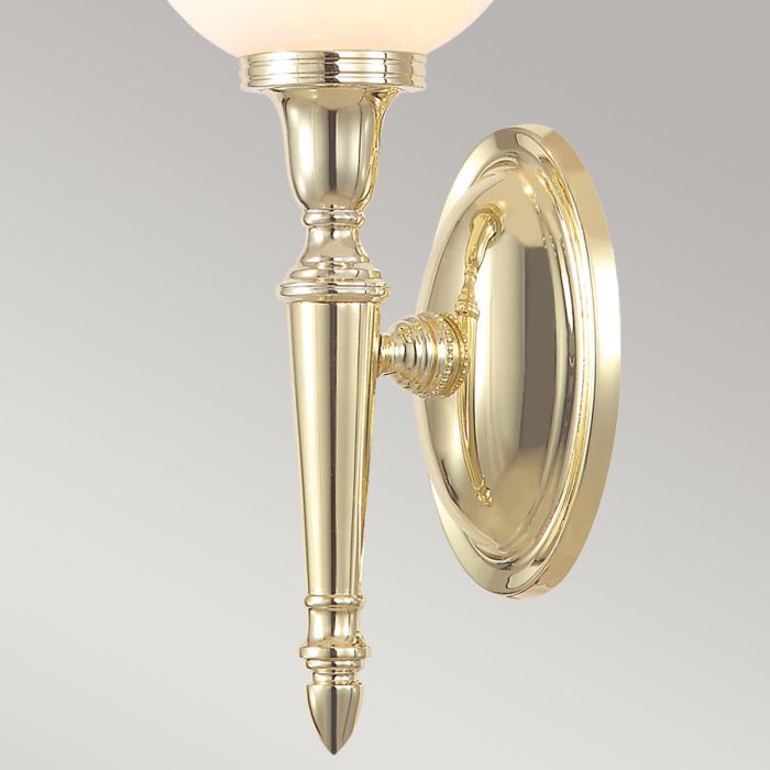 Dryden 1 Light Wall Light Bathroom - Polished Brass