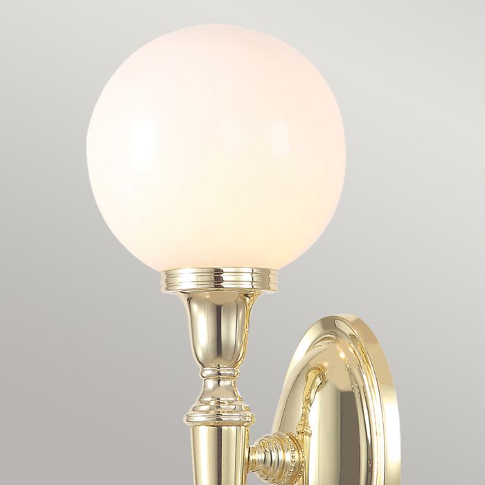 Dryden 1 Light Wall Light Bathroom - Polished Brass