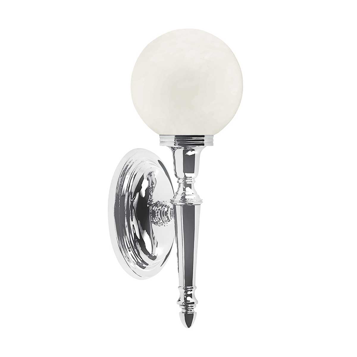 Dryden 1 Light Round Wall Light – Polished Chrome