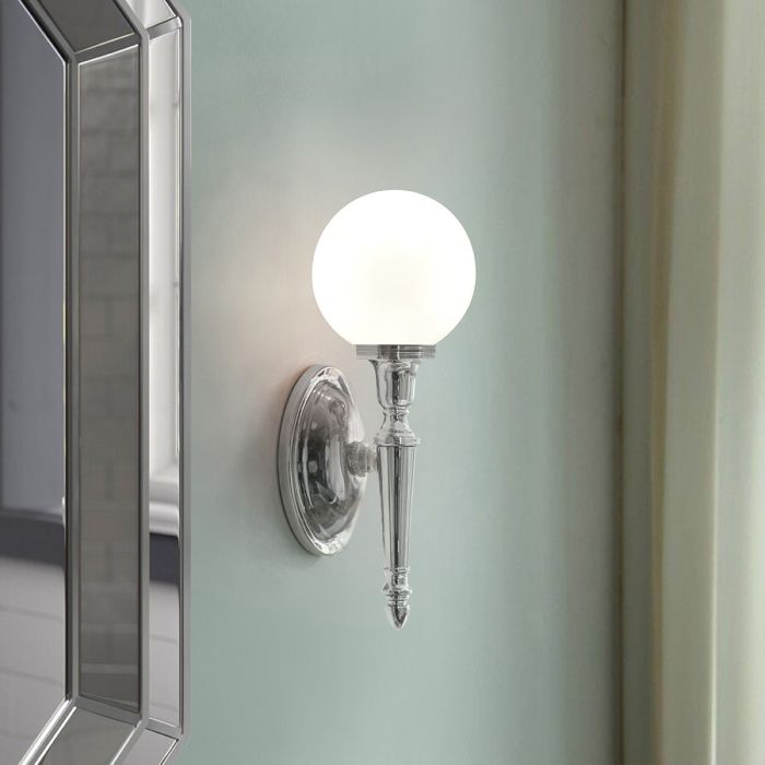 Dryden 1 Light Wall Light Bathroom - Polished Chrome