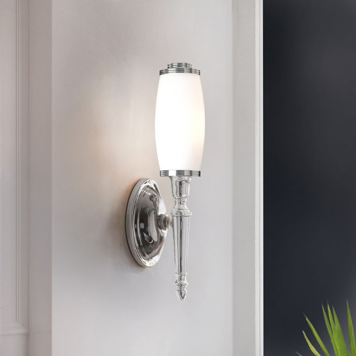 Dryden 1 Light Wall Light Bathroom - Polished Chrome