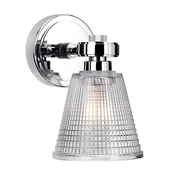 Gunnislake 1 Light Wall Light - Polished Chrome