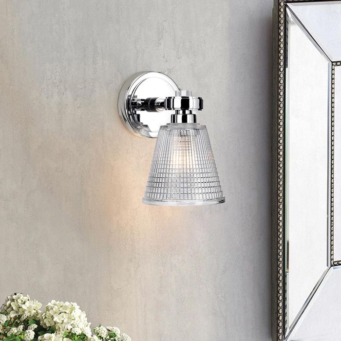 Gunnislake 1 Light Wall Light - Polished Chrome