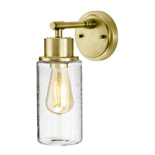 Morvah 1 Light Wall Light - Brushed Brass