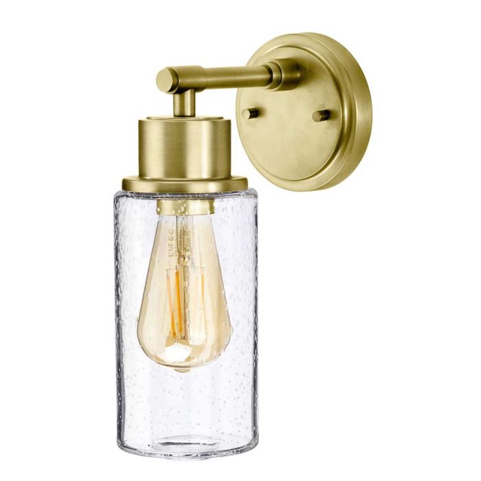 Morvah 1 Light Wall Light - Brushed Brass
