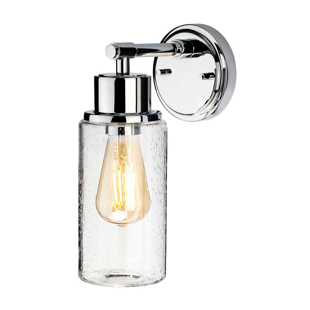 Morvah 1 Light Wall Light – Polished Chrome