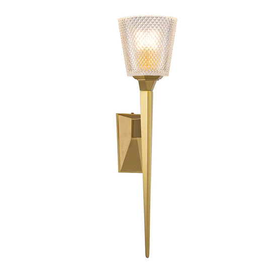 Verity 1 Light Wall Light – Brushed Brass