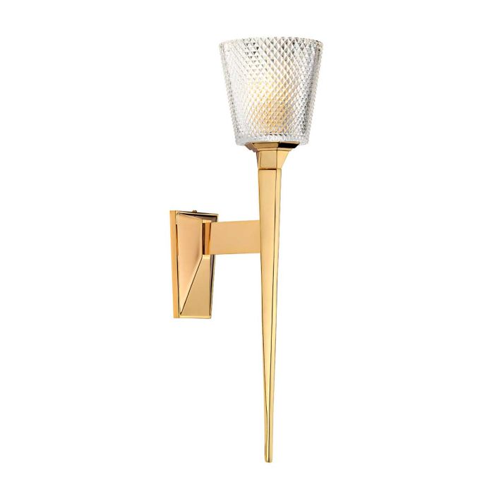 Verity 1 Light Wall Light - Polished Gold