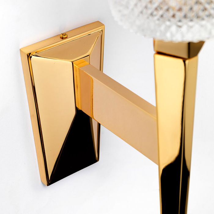 Verity 1 Light Wall Light - Polished Gold