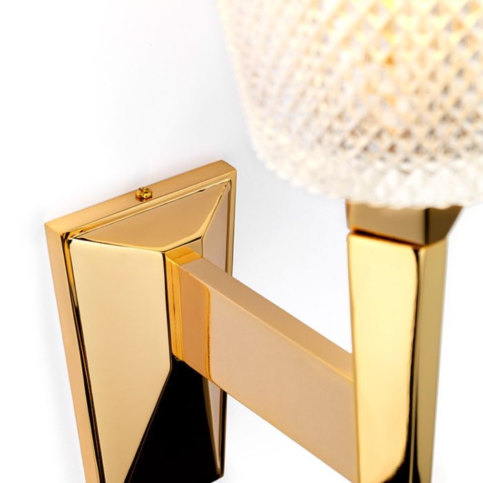 Verity 1 Light Wall Light - Polished Gold