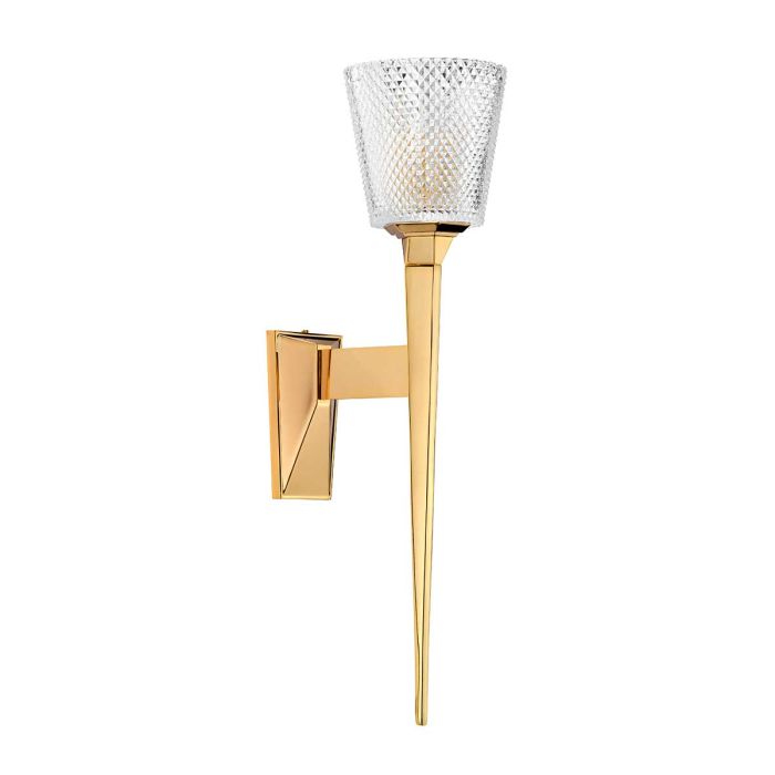 Verity 1 Light Wall Light - Polished Gold