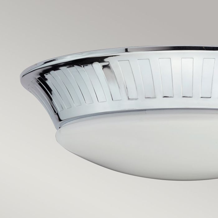 Whitby 1 Light Flush - Polished Chrome