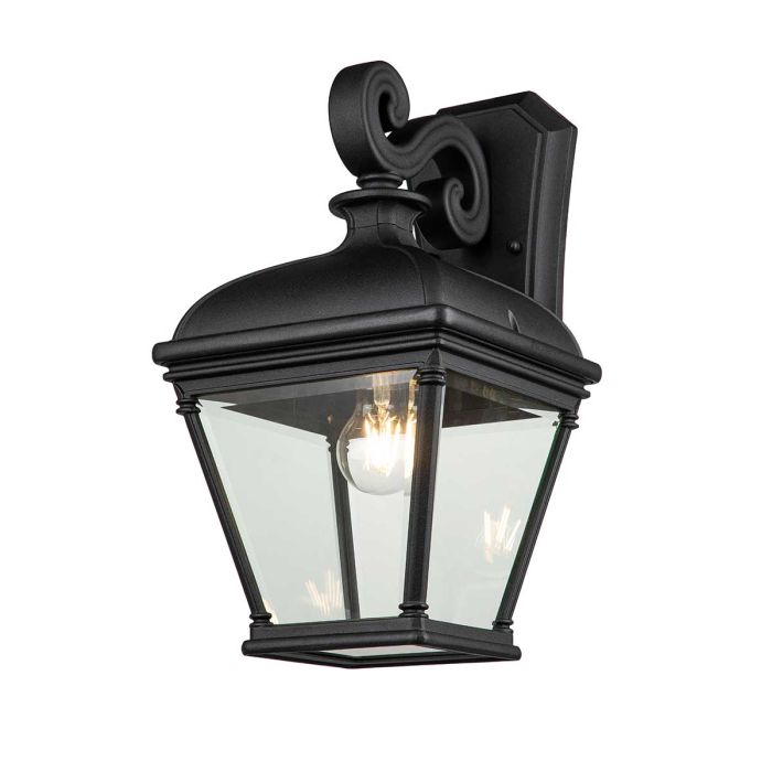 Bayview 1 Light Large Wall Lantern - Black
