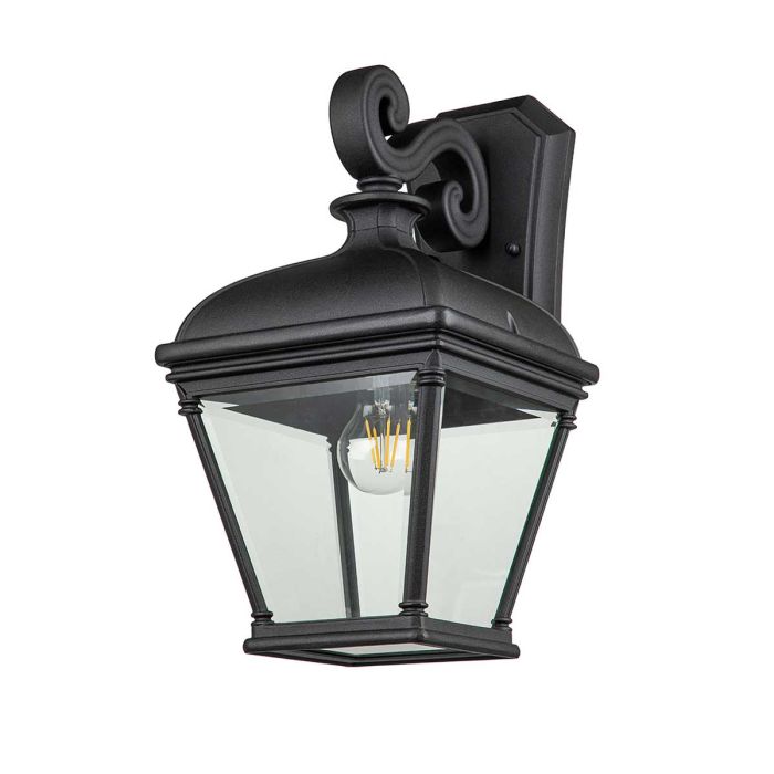 Bayview 1 Light Large Wall Lantern - Black