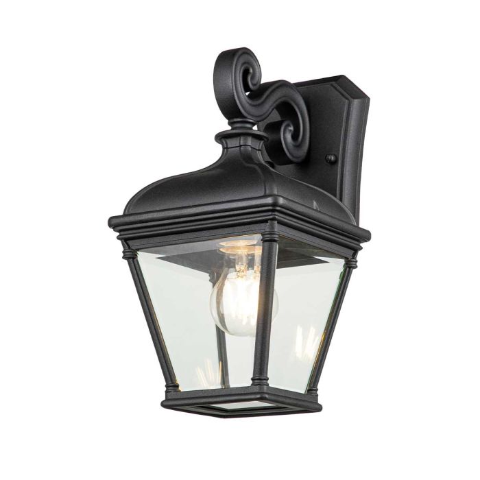 Bayview 1 Light Medium Wall Lantern - Black