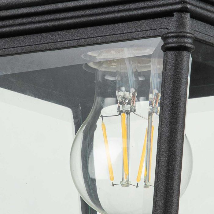 Bayview 1 Light Medium Wall Lantern - Black