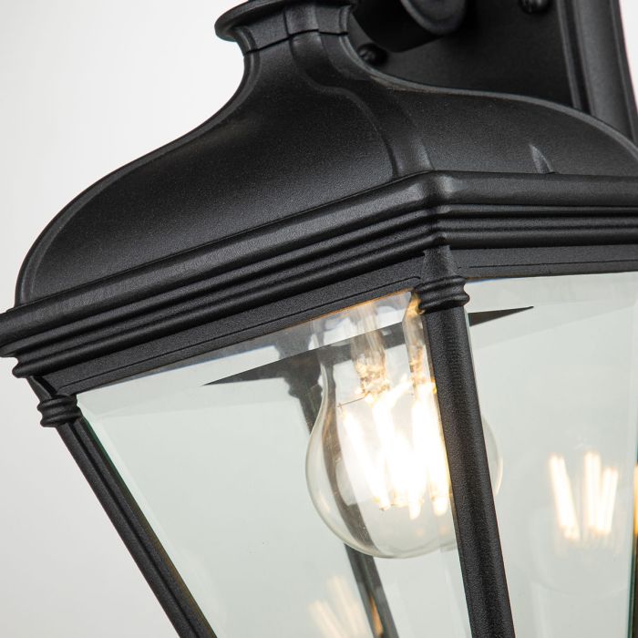 Bayview 1 Light Medium Wall Lantern - Black