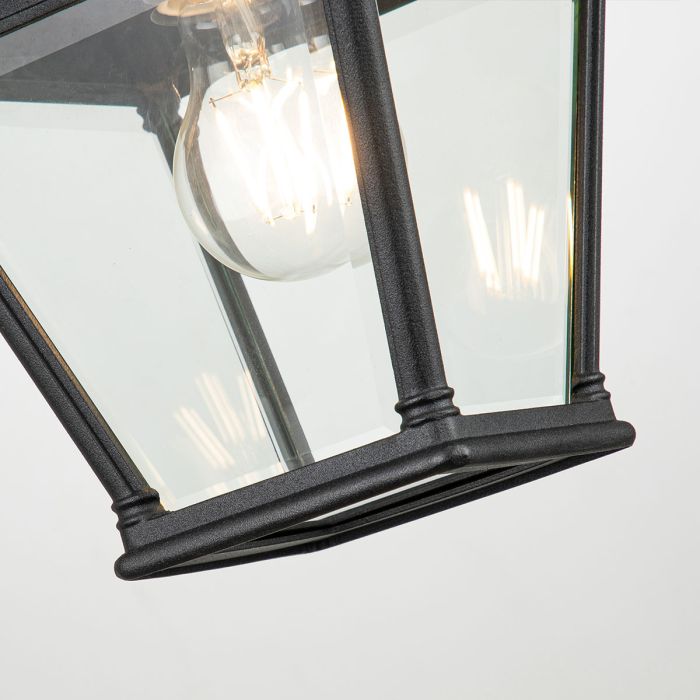 Bayview 1 Light Medium Wall Lantern - Black