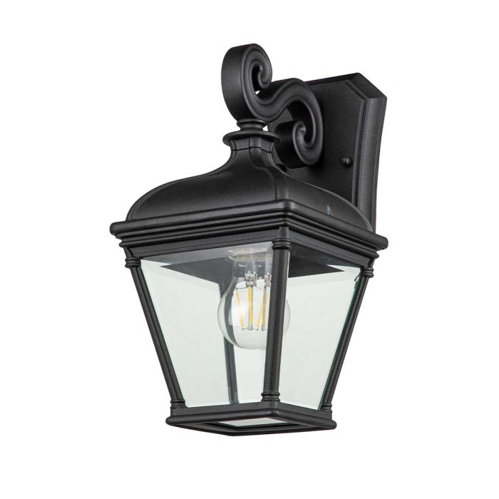 Bayview 1 Light Medium Wall Lantern - Black