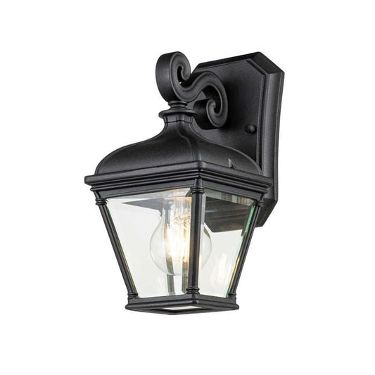 Bayview 1 Light Small Wall Lantern - Black