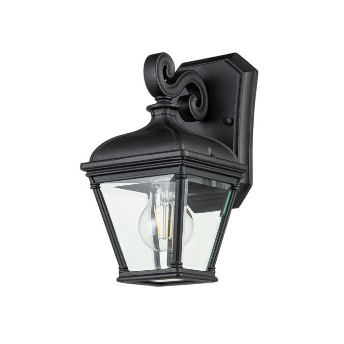 Bayview 1 Light Small Wall Lantern - Black