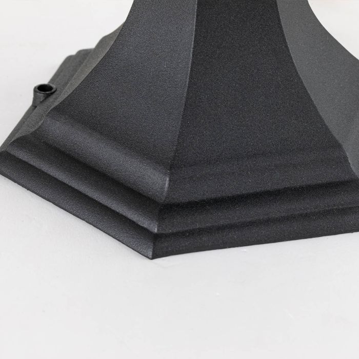 Bayview 1 Light Medium Pedestal Lantern - Black